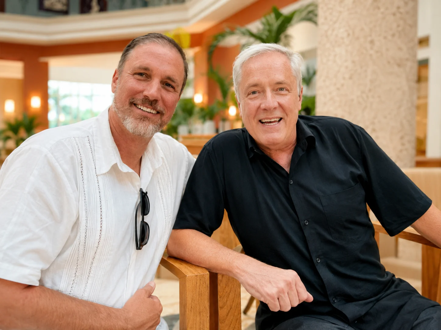 Kent Richards, Fundador de Wellness World Global, con Héctor De Castro